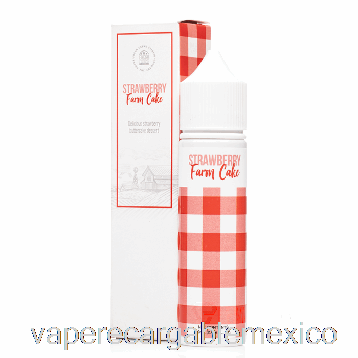 Vape Recargable Fresa Farm Cake - Granjas Frescas - 60ml 6mg